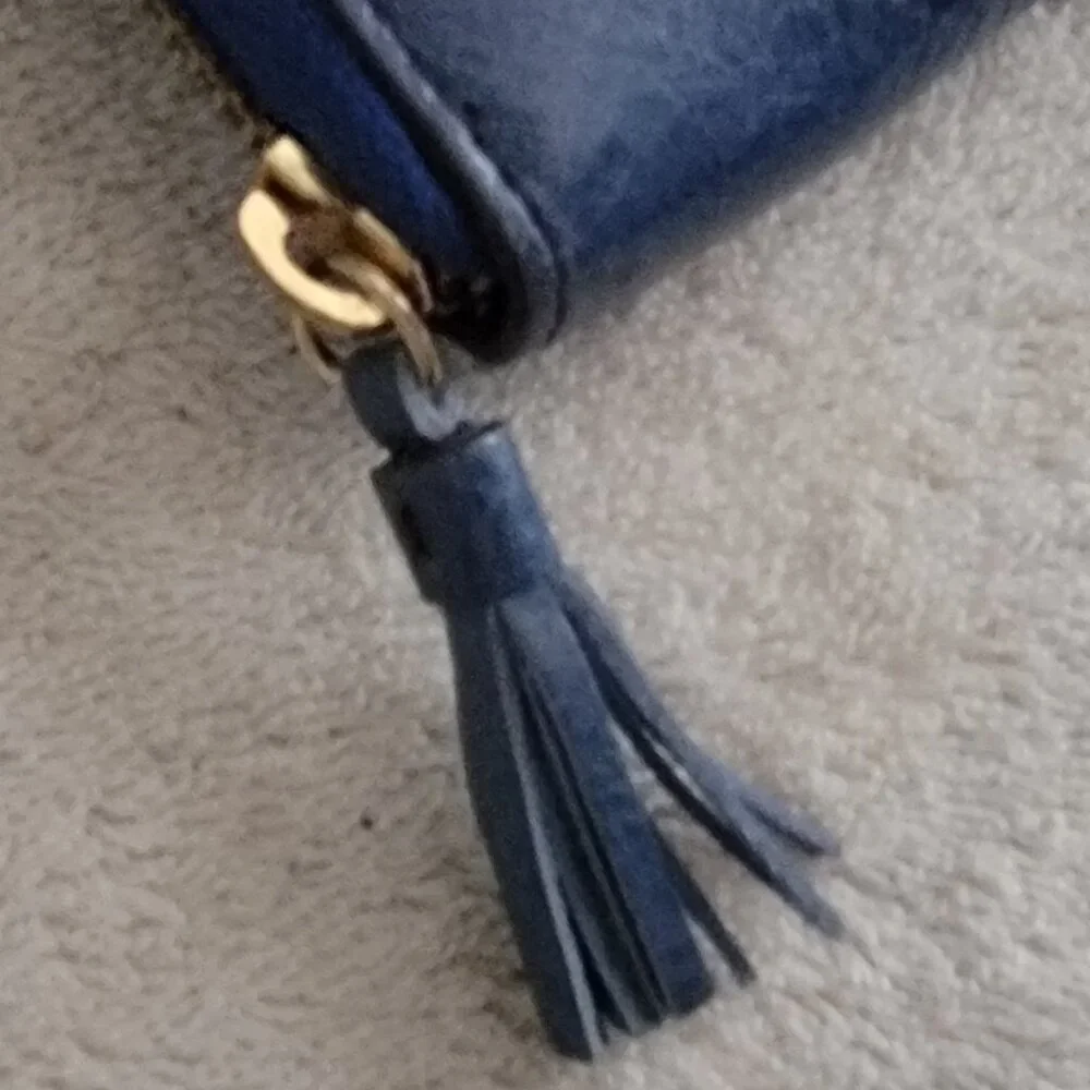 NWOT Lodis Zip Around Continental Blue Extra Long Wallet or Clutch Purse